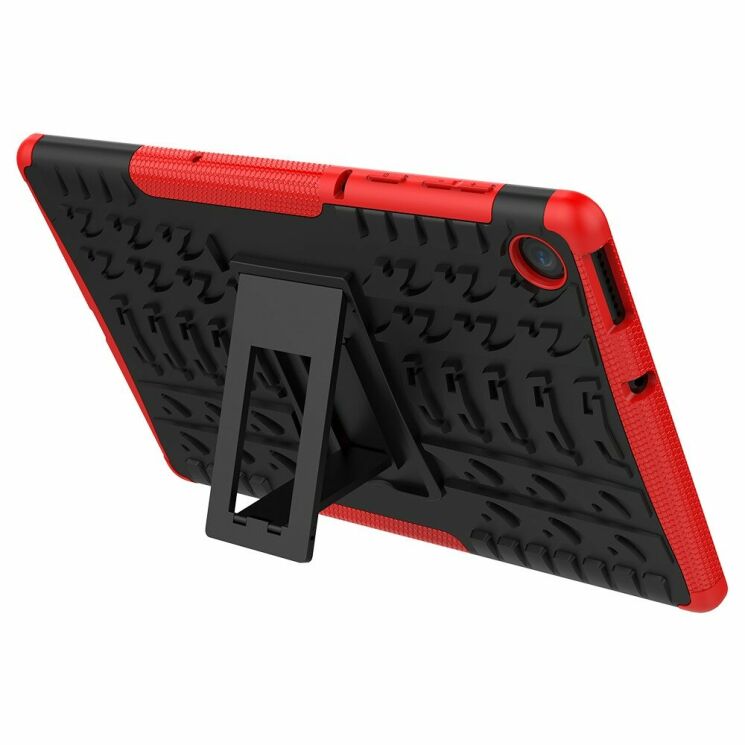 Захисний чохол UniCase Combo для Lenovo Tab M10 Plus 1/2 Gen (TB-X606) - Black / Red: фото 8 з 9