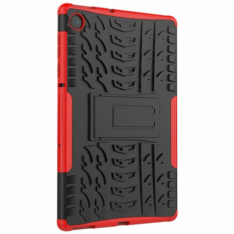 Захисний чохол UniCase Combo для Lenovo Tab M10 Plus 1/2 Gen (TB-X606) - Black / Red: фото 5 з 9