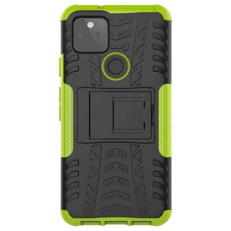 Протиударний чохол UniCase Hybrid X для Google Pixel 5 - Black / Green: фото 4 з 18
