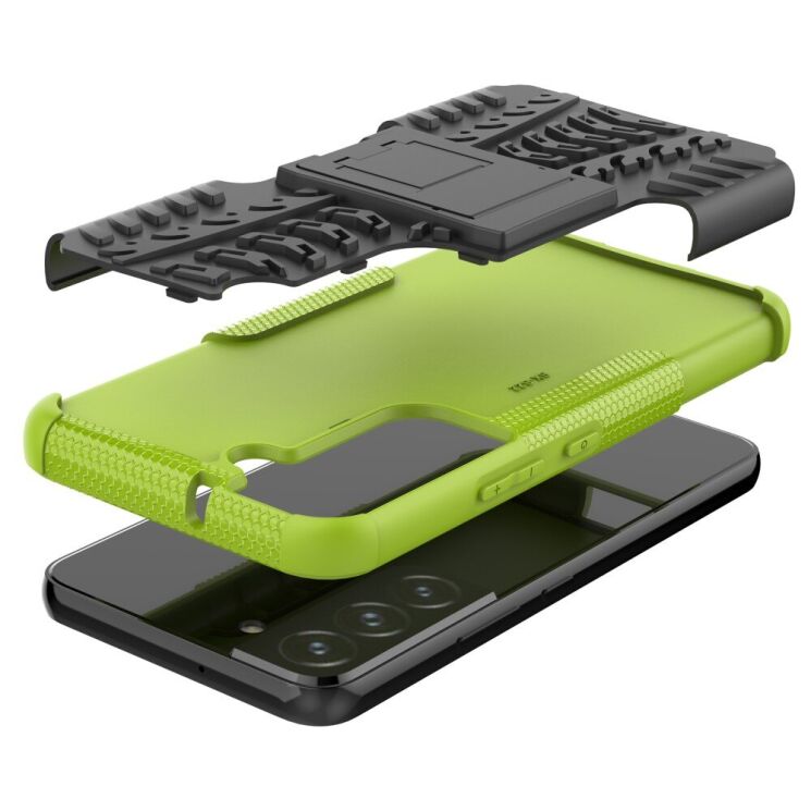 Защитный чехол UniCase Hybrid X для Samsung Galaxy S22 - Green: фото 8 из 14