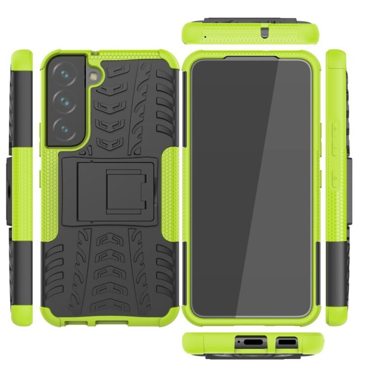 Защитный чехол UniCase Hybrid X для Samsung Galaxy S22 - Green: фото 9 из 14
