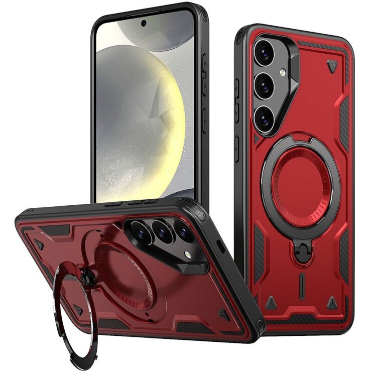Захисний чохол UniCase Lander Armor для Samsung Galaxy S24 FE (S721) - Red: фото 1 з 6