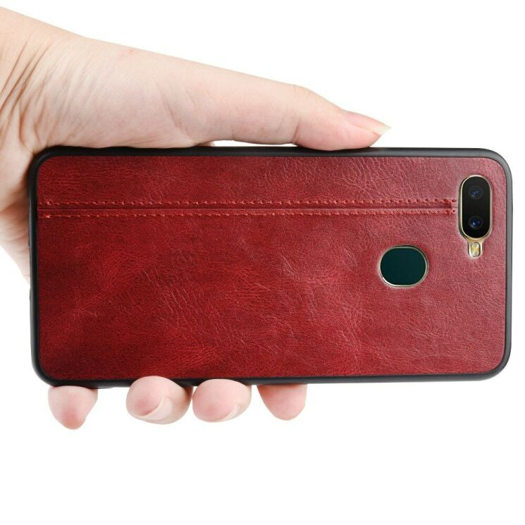 Захисний чохол UniCase Leather Series для OPPO A12 - Black: фото 9 з 11