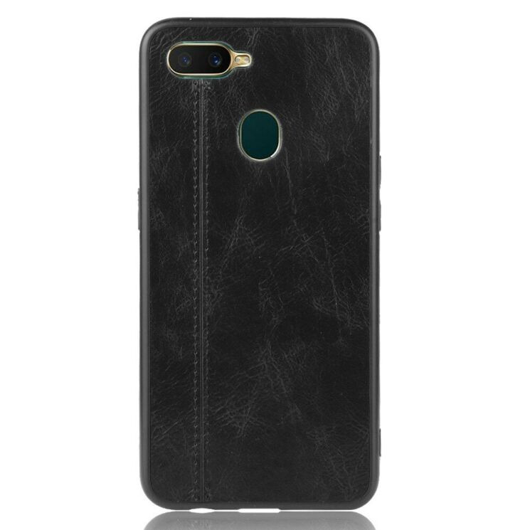 Захисний чохол UniCase Leather Series для OPPO A12 - Black: фото 2 з 11
