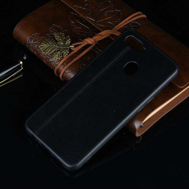 Захисний чохол UniCase Leather Series для OPPO A12 - Black: фото 5 з 11