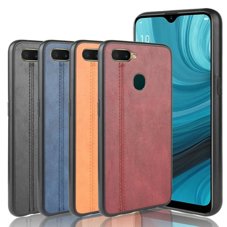 Захисний чохол UniCase Leather Series для OPPO A12 - Black: фото 6 з 11