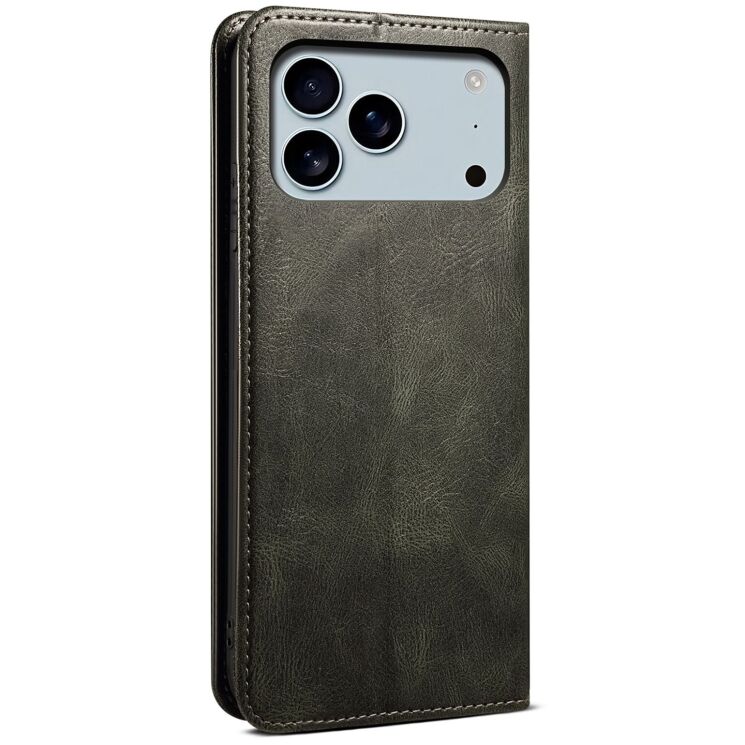 Захисний чохол UniCase Leather Wallet для Apple iPhone 17 Pro - Green: фото 6 з 6