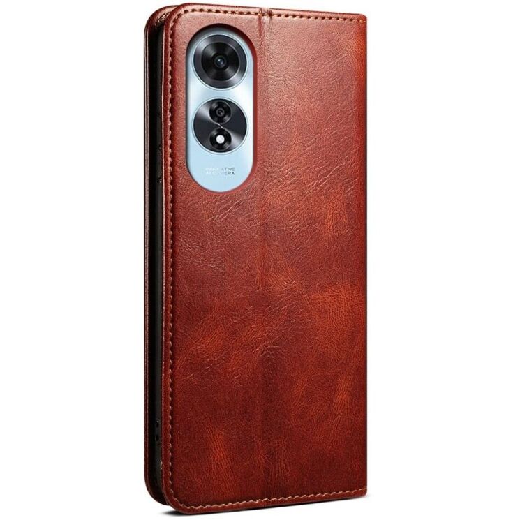 Защитный чехол UniCase Leather Wallet для OPPO A60 - Brown: фото 6 из 6