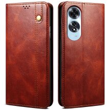 Защитный чехол UniCase Leather Wallet для OPPO A60 - Brown: фото 1 из 6