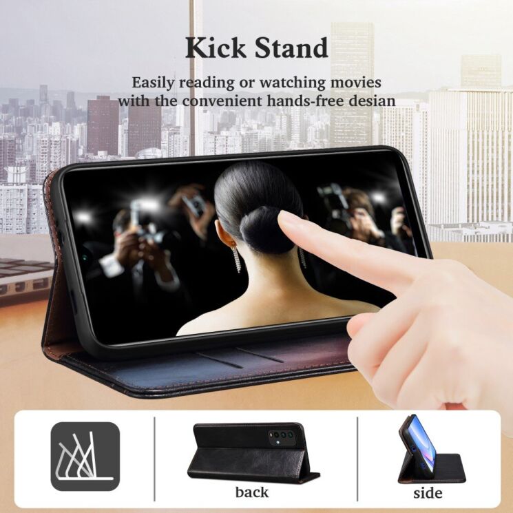 Захисний чохол UniCase Leather Wallet для Samsung Galaxy S22 Ultra - Black: фото 15 з 30