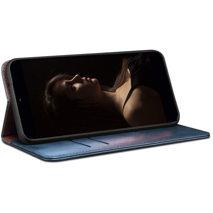 Защитный чехол UniCase Leather Wallet для Xiaomi Redmi Note 14 Pro 5G - Blue: фото 3 из 10