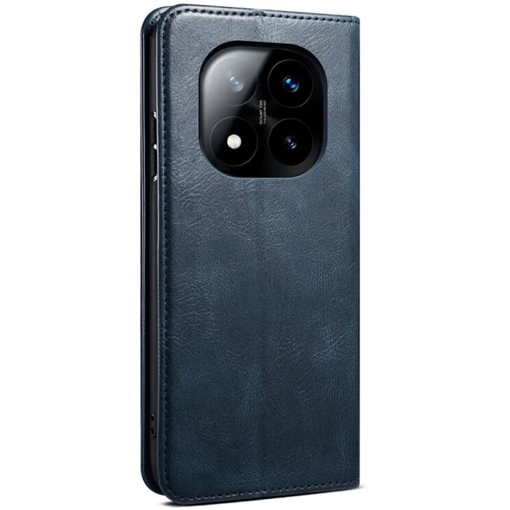 Защитный чехол UniCase Leather Wallet для Xiaomi Redmi Note 14 Pro 5G - Blue: фото 6 из 10