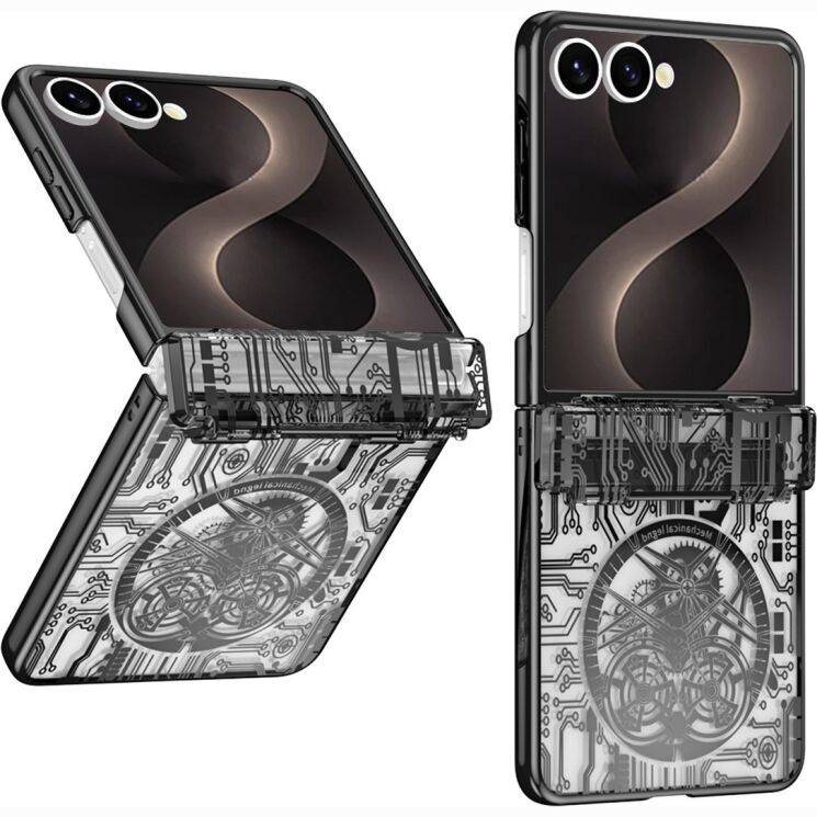 Защитный чехол UniCase Mechanical Legend для Samsung Galaxy Flip 8 - Black (423510B) Защитный чехол UniCase Mechanical Legend для Samsung Galaxy Flip 8 - Black: фото 1 из 7