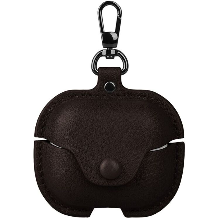 Защитный чехол UniCase Retro Cover для Samsung Galaxy Buds 3 / Buds 3 Pro - Dark Brown: фото 1 из 8