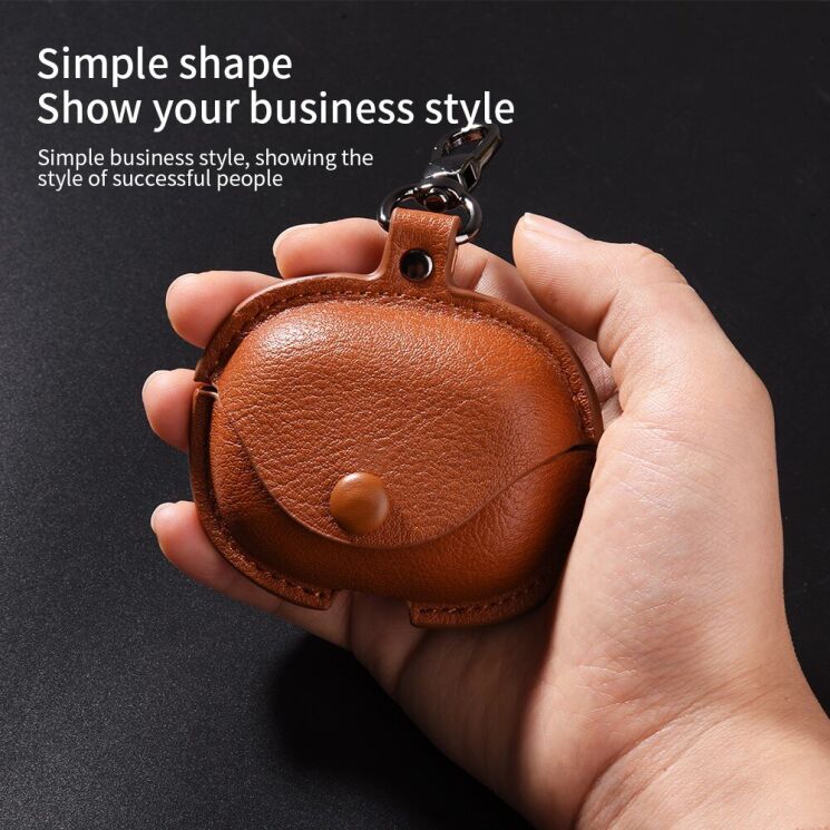 Защитный чехол UniCase Retro Cover для Xiaomi Redmi Buds 6 Lite - Brown: фото 7 из 9