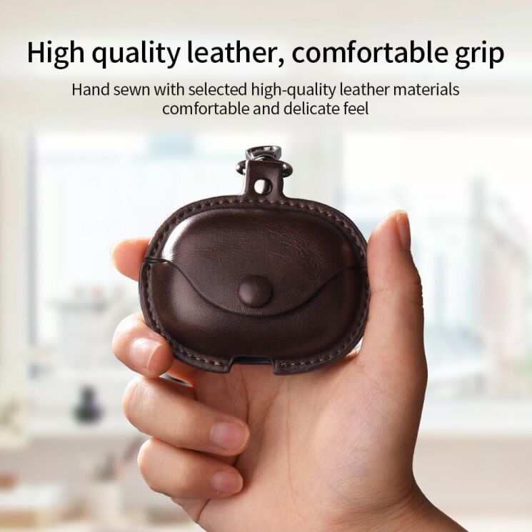 Защитный чехол UniCase Retro Cover для Xiaomi Redmi Buds 6 Lite - Brown: фото 3 из 9