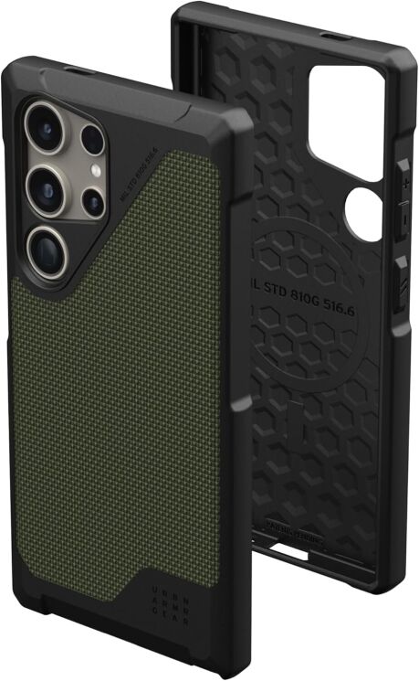 Захисний чохол URBAN ARMOR GEAR (UAG) Metropolis LT Pro для Samsung Galaxy S24 Ultra (S928) 214420113972 - Kevlar Olive: фото 3 з 9