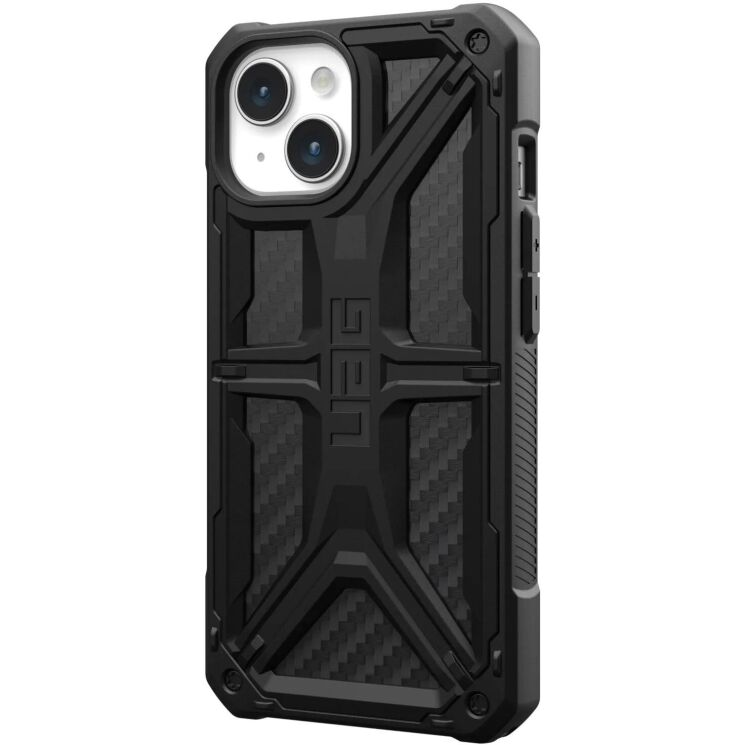 Защитный чехол URBAN ARMOR GEAR (UAG) Monarch для Apple iPhone 15 - Carbon Fiber: фото 2 из 10
