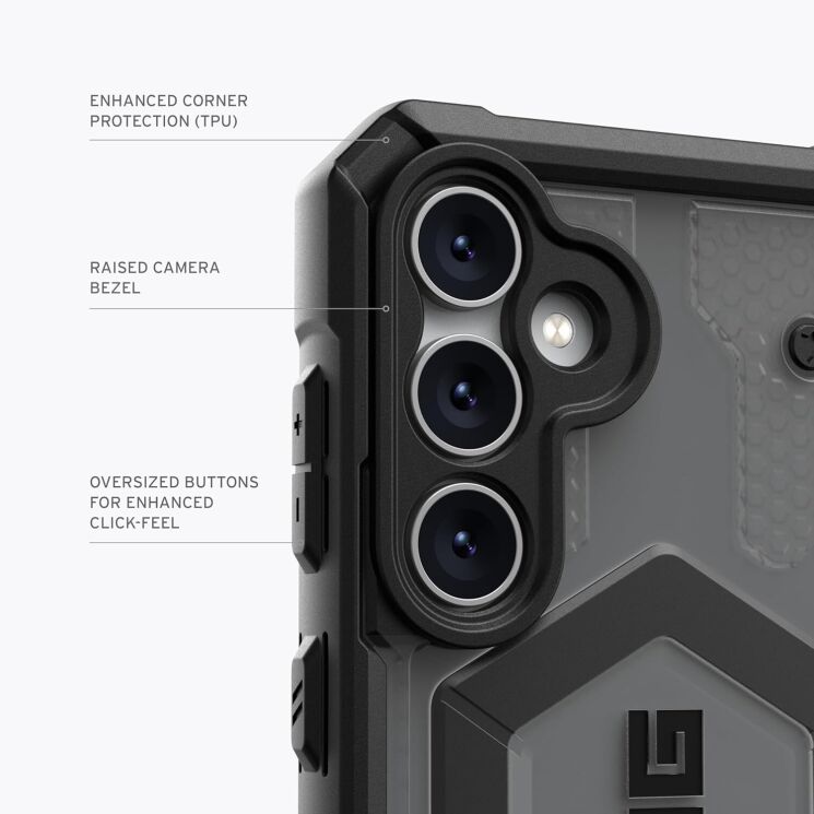 Защитный чехол URBAN ARMOR GEAR (UAG) Pathfinder Clear для Samsung Galaxy S23 FE (214410113131) - Ash: фото 7 из 9