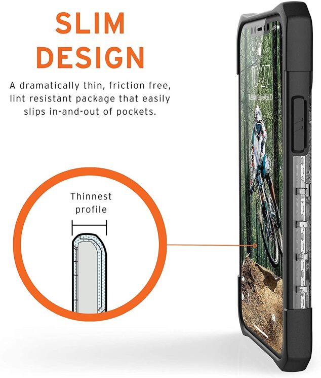 Защитный чехол URBAN ARMOR GEAR (UAG) Plasma для Apple iPhone 12 / iPhone 12 Pro - Ash: фото 8 из 9
