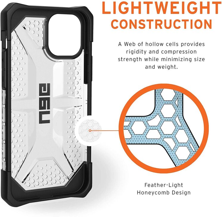Защитный чехол URBAN ARMOR GEAR (UAG) Plasma для Apple iPhone 12 / iPhone 12 Pro - Ash: фото 9 из 9