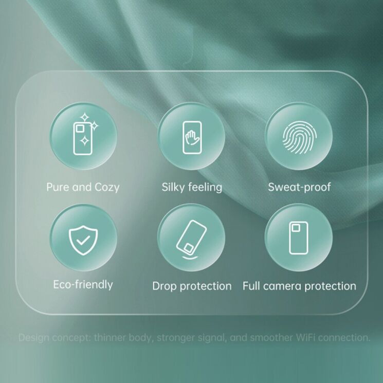 Защитный чехол XINLI Porcelain Ring для Realme GT 8 Pro - Blue: фото 2 из 7