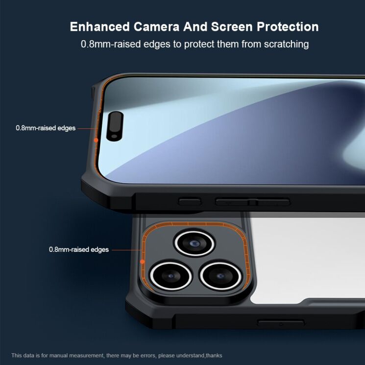 Защитный чехол XUNDD Rugged Case для Apple iPhone 17 Pro - Black: фото 4 из 7