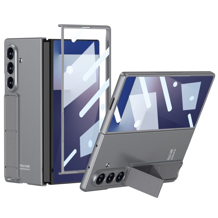 Защитный комплект GKK Grip Stand для Samsung Galaxy Fold 7 - Grey: фото 1 из 8