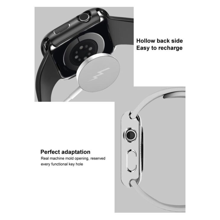 Захисний комплект IMAK Watch Strap + Case для Apple Watch 42 mm - Dark Green: фото 12 з 14