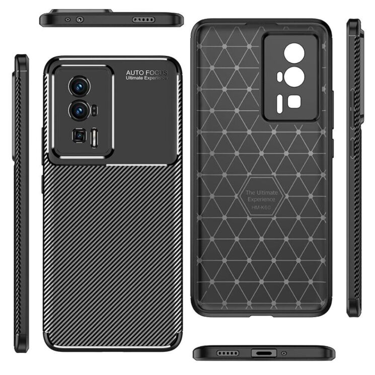 Защитный чехол Deexe Fusion для Xiaomi Poco F5 Pro / Redmi K60 / Redmi K60 Pro - Black: фото 2 из 17