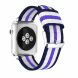 Ремешок UniCase Nylon для Apple Watch 42 (Series 10) / 41 / 40 / SE 40 / 38 - Blue / White / Purple (236202I). Фото 1 из 10