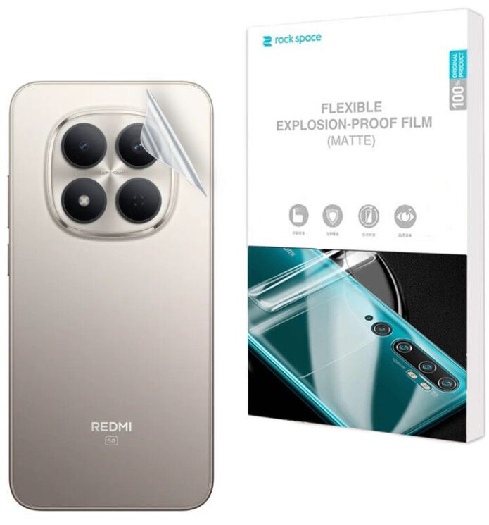 Антибликовая пленка на заднюю панель RockSpace Explosion-Proof Matte для Xiaomi Redmi Note 15 Pro 5G (411004) Антибликовая пленка на заднюю панель RockSpace Explosion-Proof Matte для Xiaomi Redmi Note 15 Pro 5G: фото 1 из 9