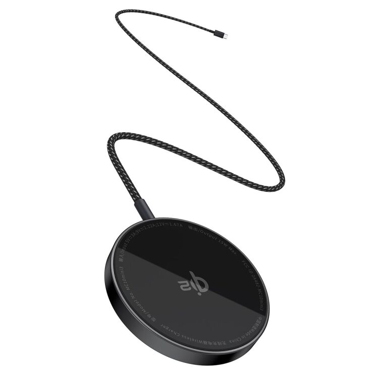 Беспроводное зарядное устройство Baseus Simple Mini 4 Air (15W) P10278200111-00 - Black: фото 4 из 20