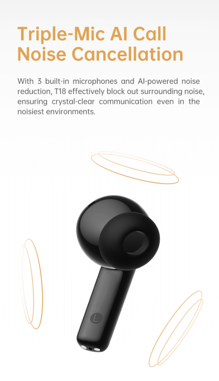 Бездротові навушники Black Shark T18 (BS-T18) - Black: фото 14 з 19