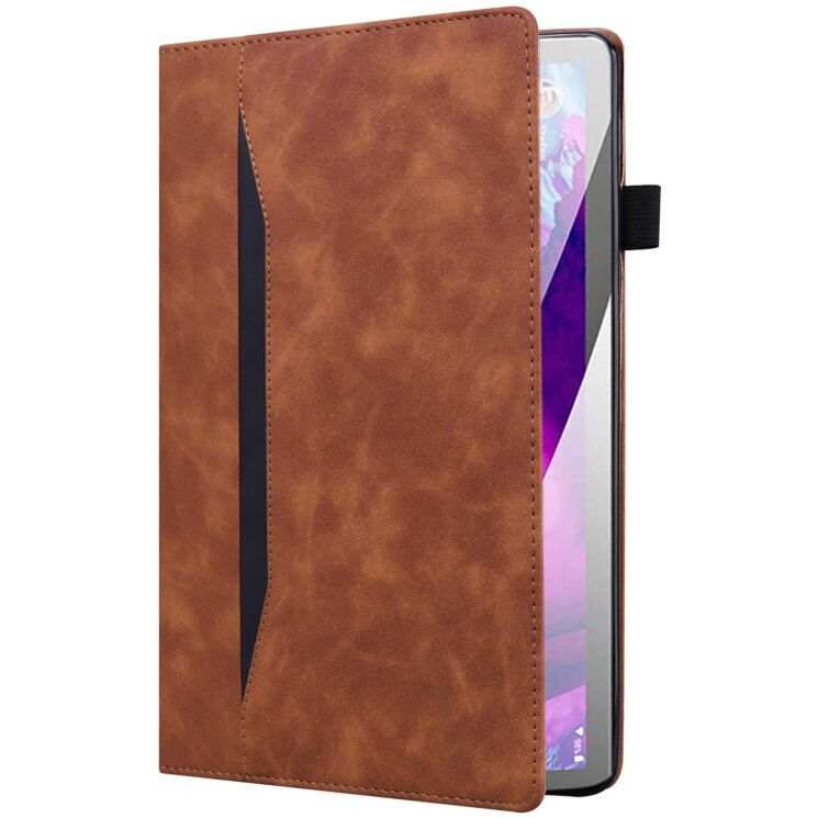 Чехол Deexe Business Style для Samsung Galaxy Tab S9 FE / Tab S10 Lite / Tab S10 FE - Brown: фото 6 з 13