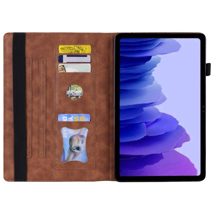 Чехол Deexe Business Style для Samsung Galaxy Tab S9 FE / Tab S10 Lite / Tab S10 FE - Brown: фото 2 з 13