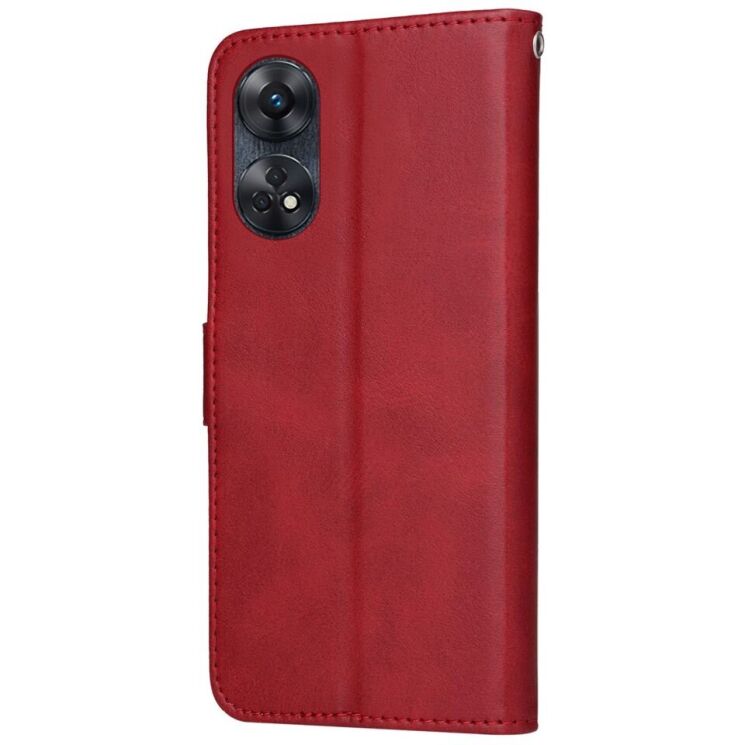 Чехол Deexe Classic Wallet для OPPO Reno 8T - Red: фото 7 из 10