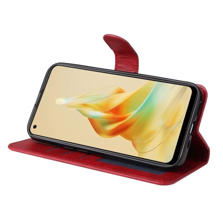 Чехол Deexe Classic Wallet для OPPO Reno 8T - Red: фото 3 из 10