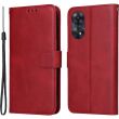 Чехол Deexe Classic Wallet для OPPO Reno 8T - Red (322139R)