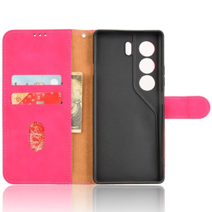 Чехол Deexe Classic Wallet для TECNO Camon 40 (CM5) - Rose: фото 4 из 6