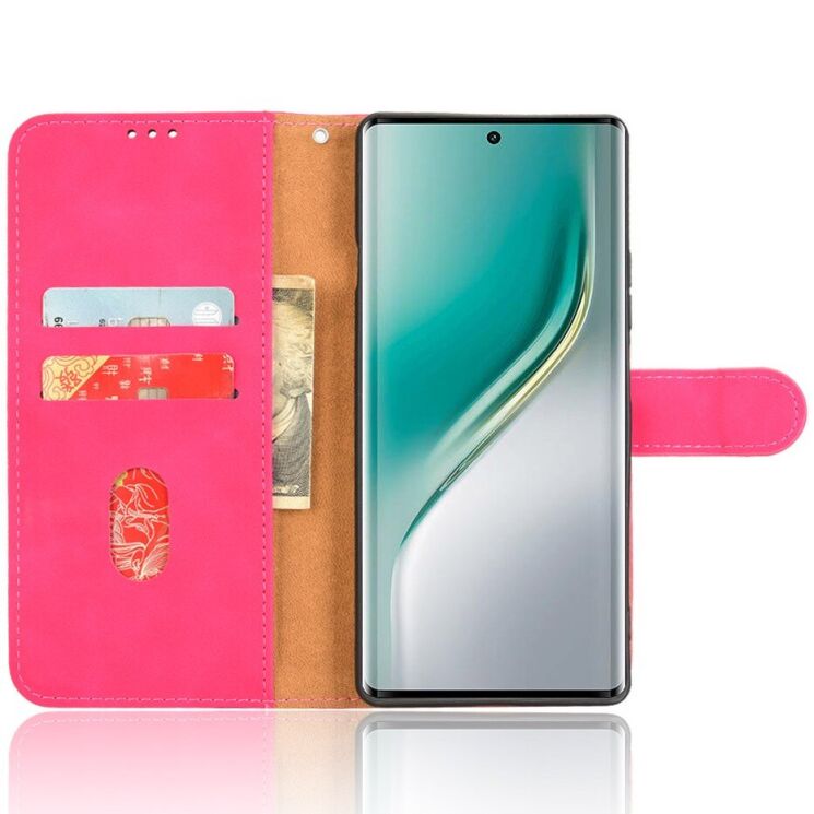 Чехол Deexe Classic Wallet для TECNO Camon 40 (CM5) - Rose: фото 2 из 6