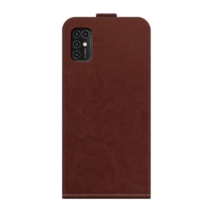 Чехол Deexe Flip Case для ZTE Blade V2020 Smart - Brown: фото 3 из 11