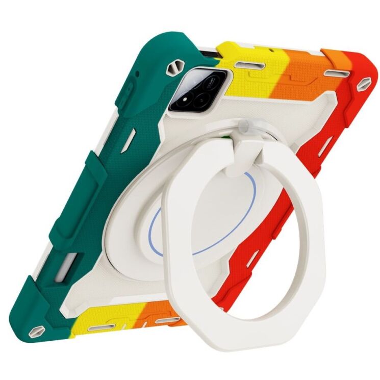 Чохол Deexe Grip Kickstand для Xiaomi Pad 7 / 7 Pro - Colorful / Red: фото 3 з 21