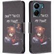 Чехол Deexe Life Style Wallet для Xiaomi Redmi 13C / Poco C65 - Bear (342512A)