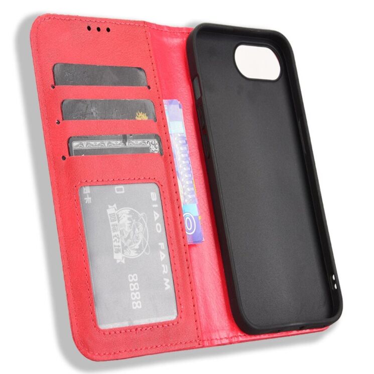 Чохол Deexe Retro Style для Apple iPhone 16e - Red: фото 4 з 7