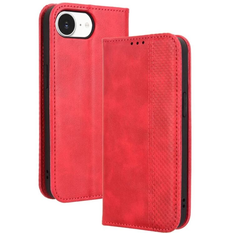 Чохол Deexe Retro Style для Apple iPhone 16e - Red: фото 1 з 7