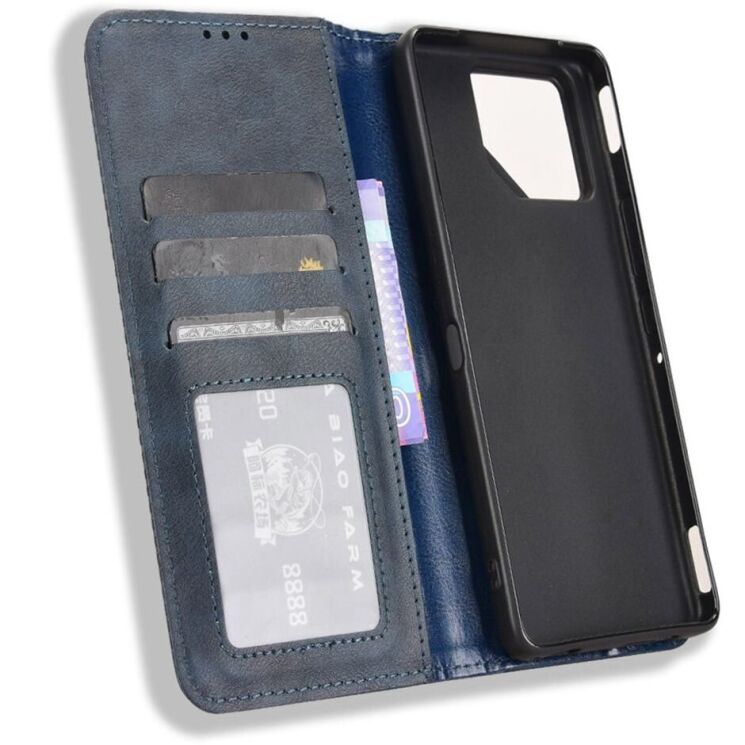 Чехол Deexe Retro Style для ASUS ROG Phone 9 / 9 Pro - Blue: фото 2 из 7
