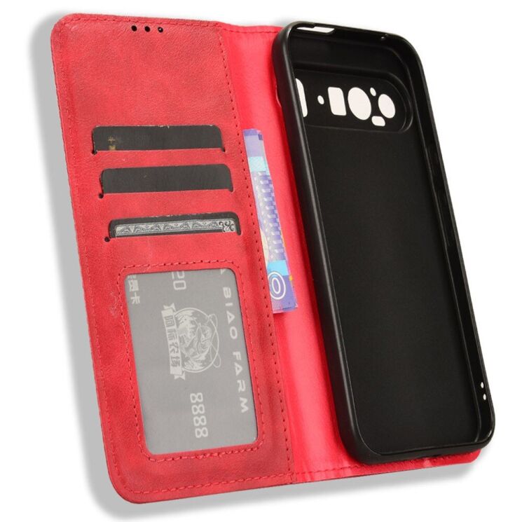 Чехол Deexe Retro Style для Google Pixel 9 Pro - Red: фото 4 из 7