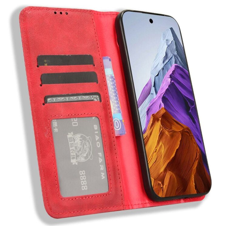 Чехол Deexe Retro Style для Google Pixel 9 Pro - Red: фото 2 из 7