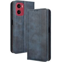 Чехол Deexe Retro Style для Motorola Moto G05 / Moto E15 - Blue: фото 1 из 7